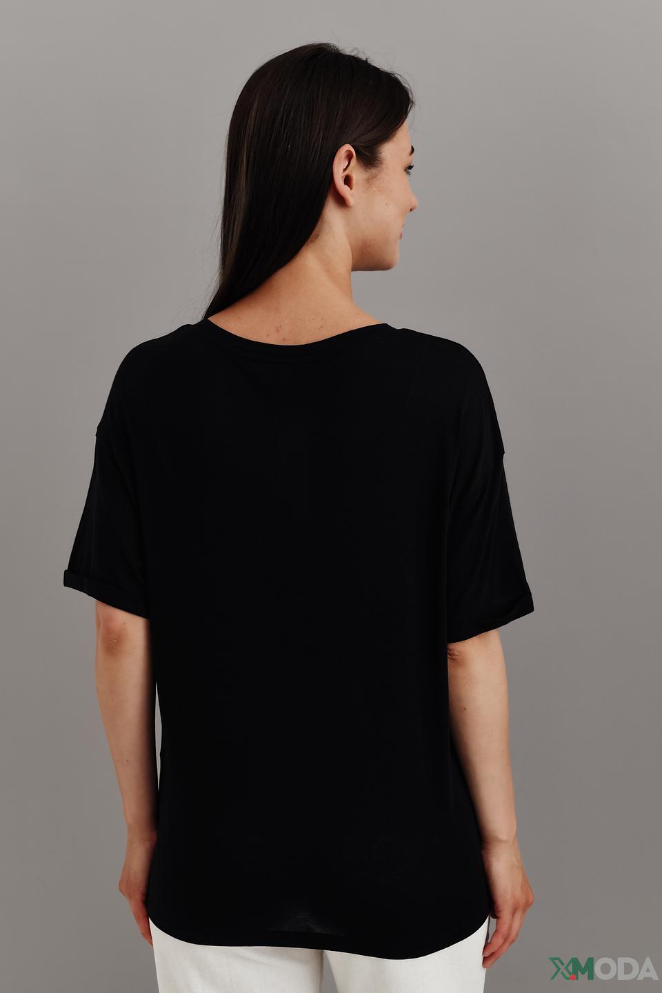 Футболка Emporio Armani жен. чёрная