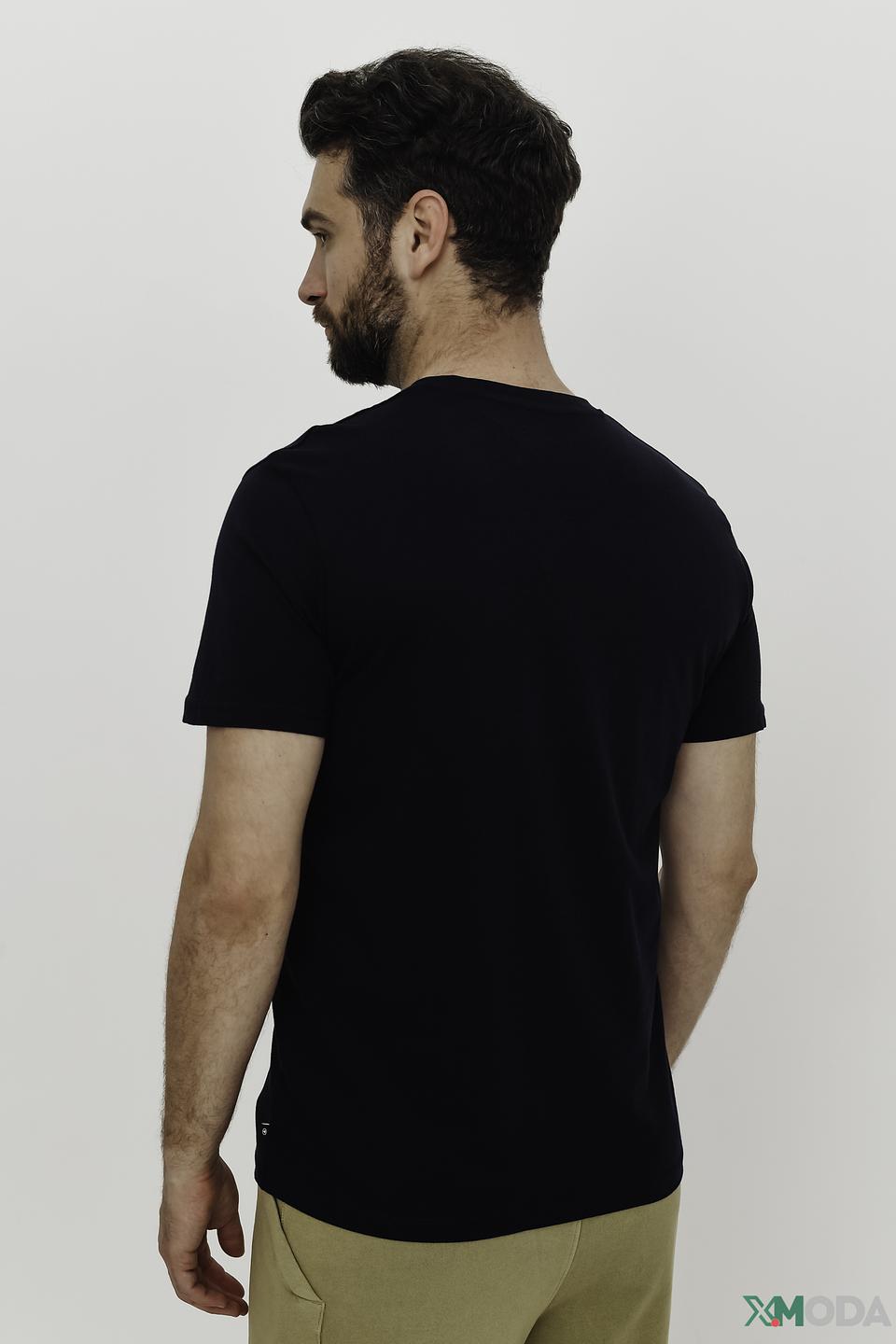 Футболка Tom Tailor с логотипом чёрная