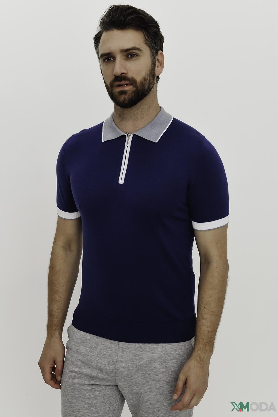 Поло Radi Perugia с молнией синее