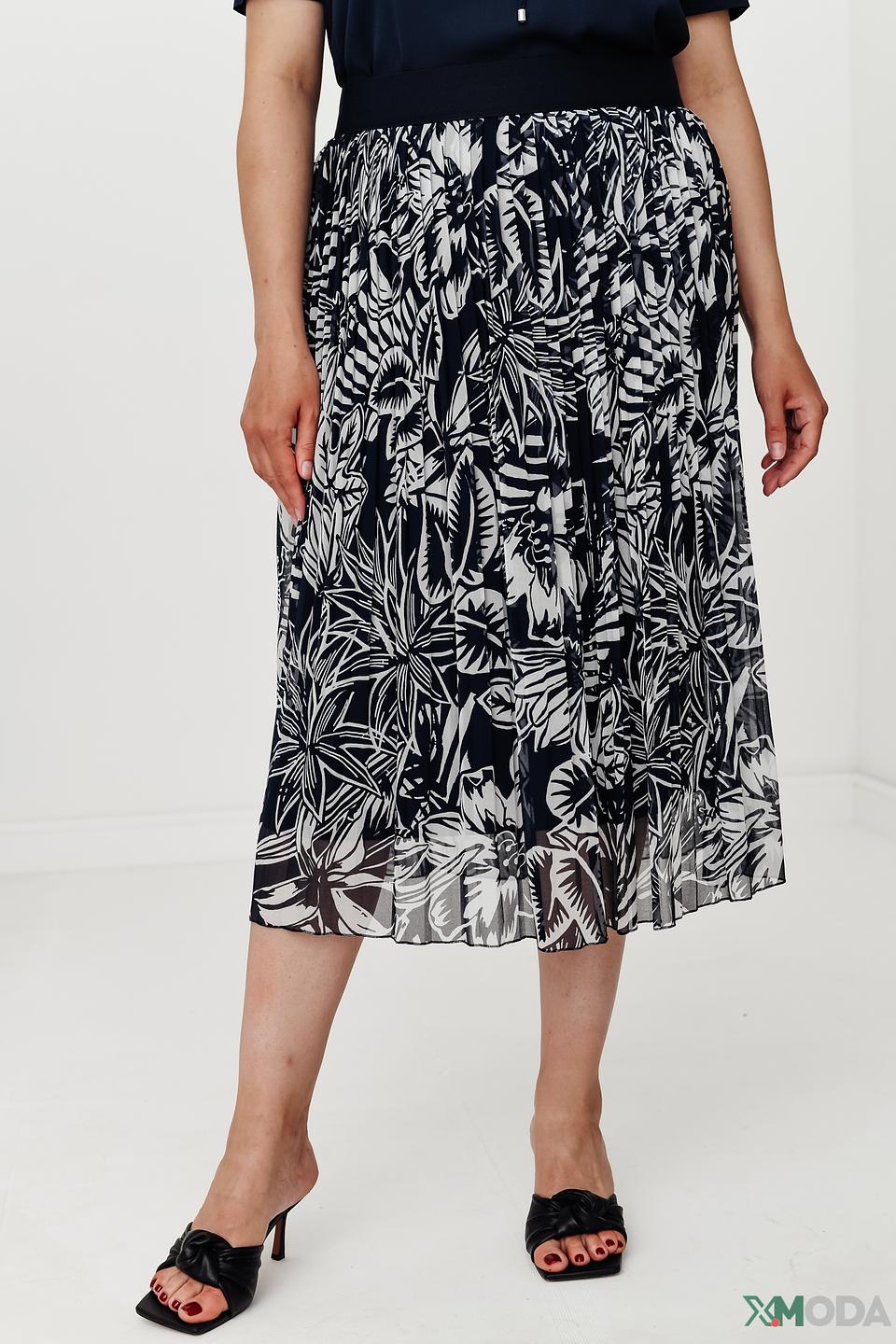 Юбка Lebek с тропическим принтом