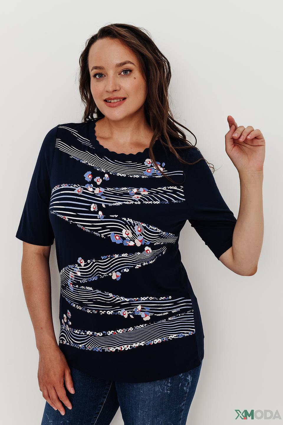 Блуза Lebek с цветочным принтом