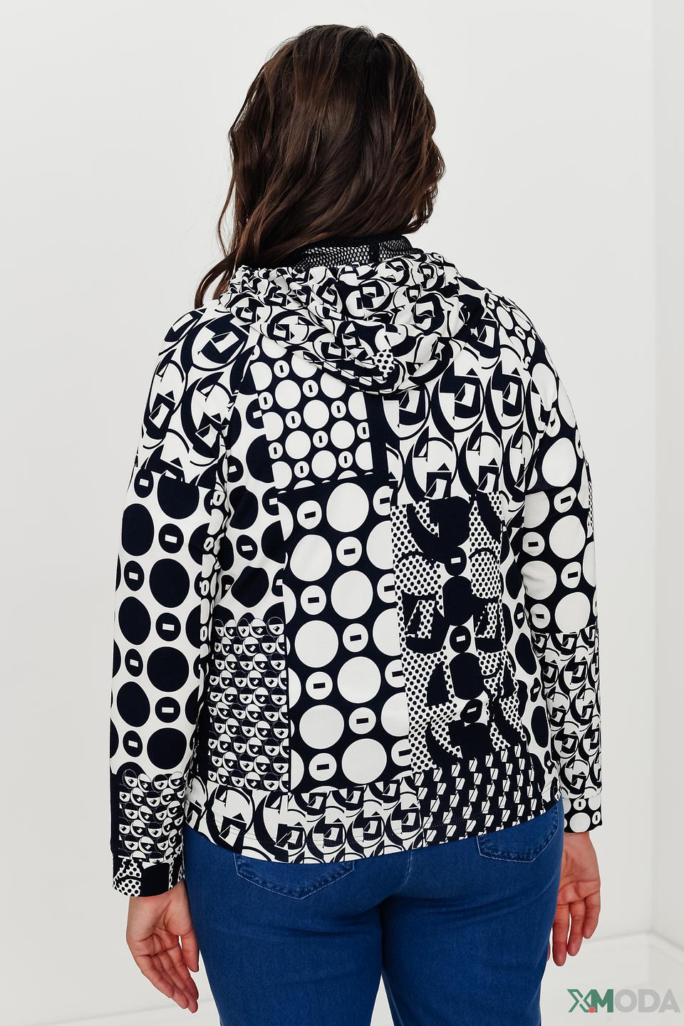 Жакет Frank Walder с принтом чёрно-белый