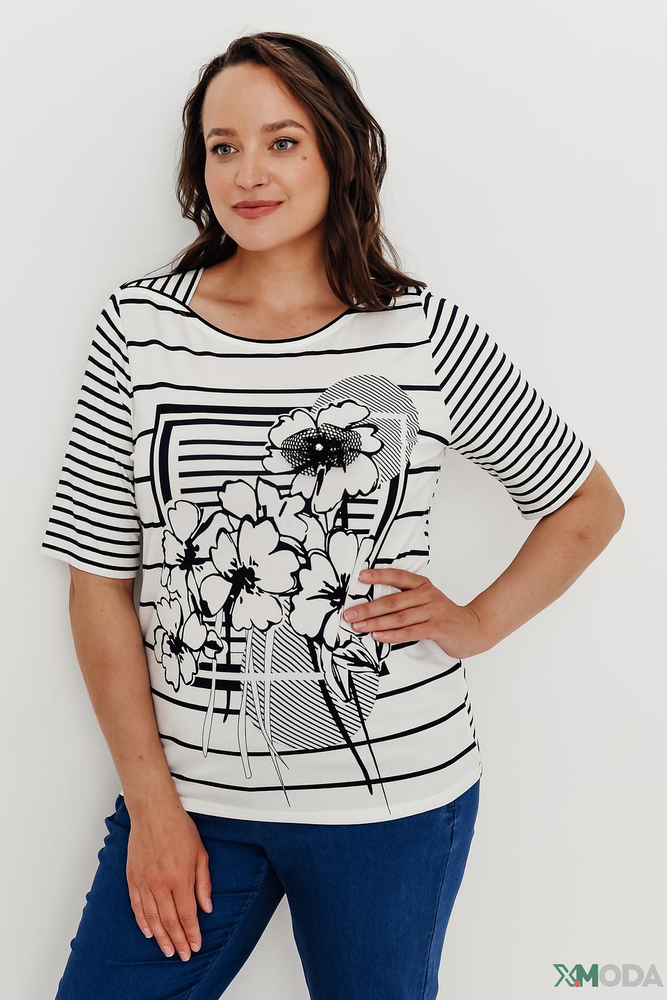 Блуза Frank Walder с цветочным принтом