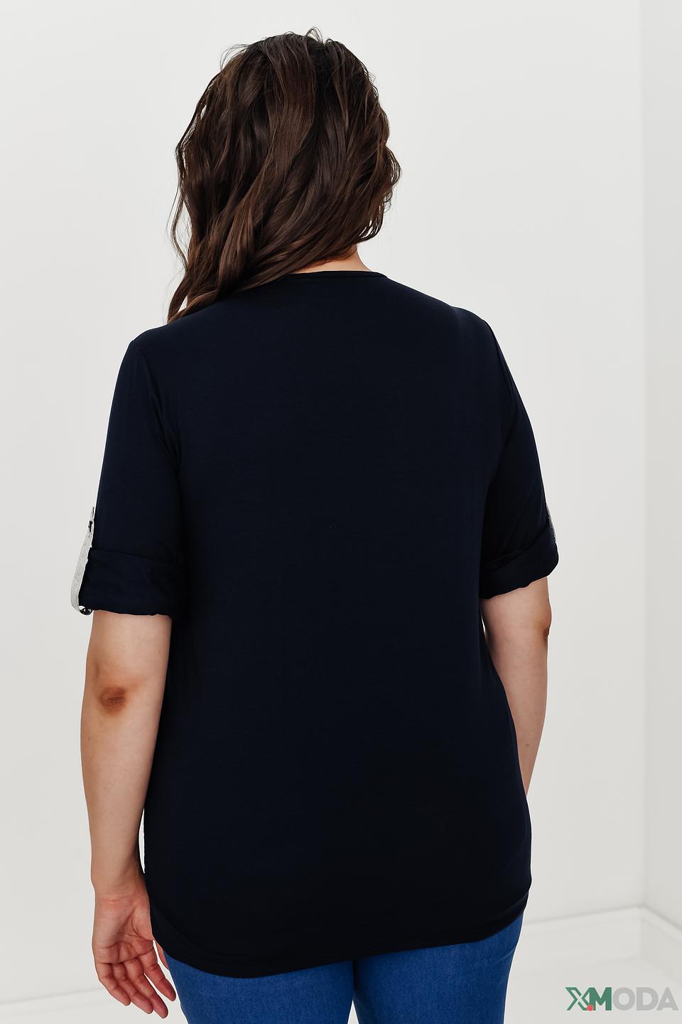 Блуза Frank Walder с сеткой чёрный