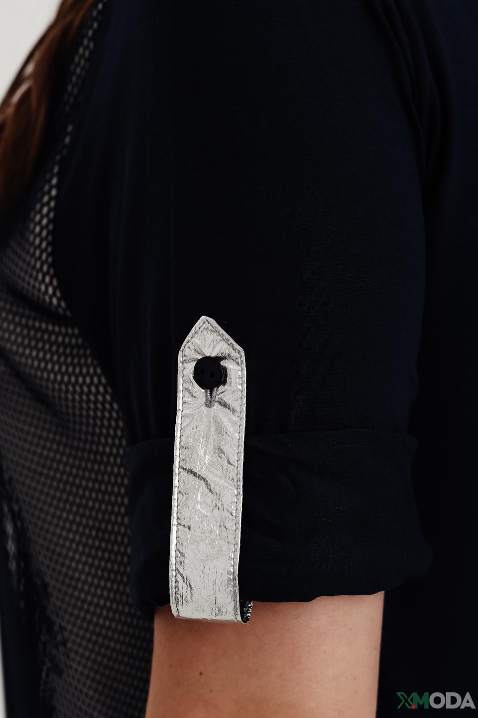 Блуза Frank Walder с сеткой чёрный