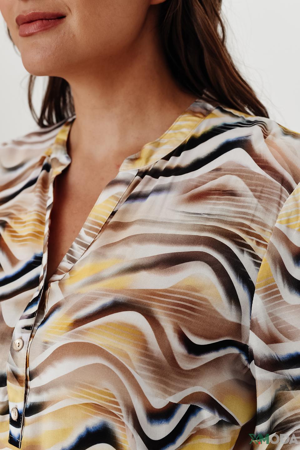 Блуза Rabe collection с волнистым принтом