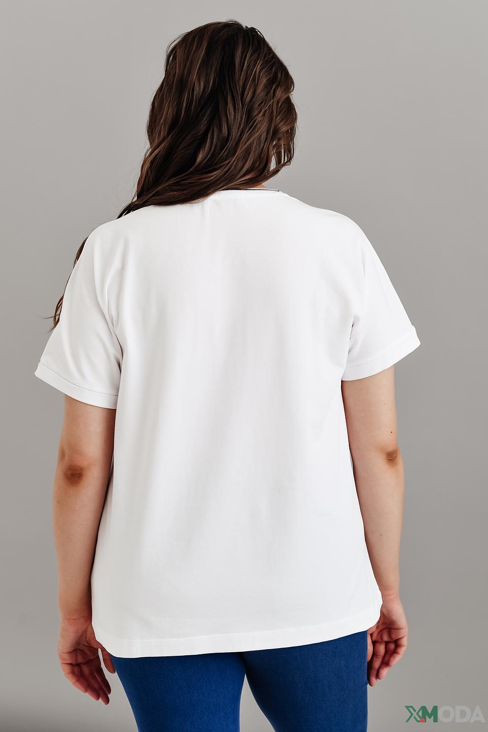 Футболка Frapp с принтом LOVE белый