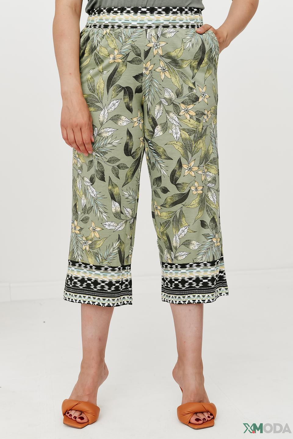 Брюки капри Olsen с принтом