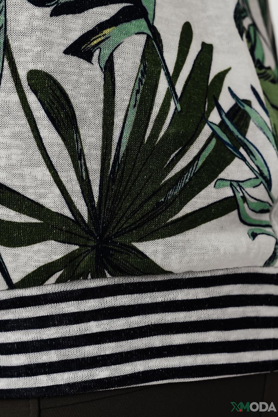 Блуза Via Appia с тропическим принтом