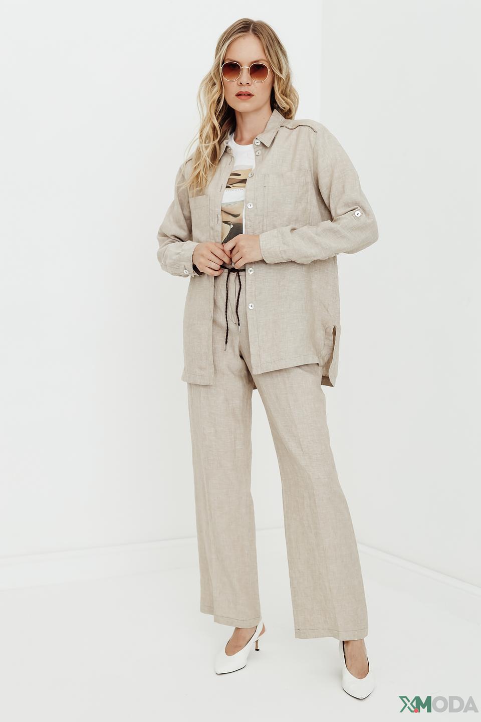 Брюки классические Bianca бежевые