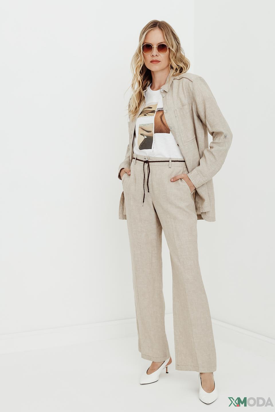 Футболка Taifun с принтом белая