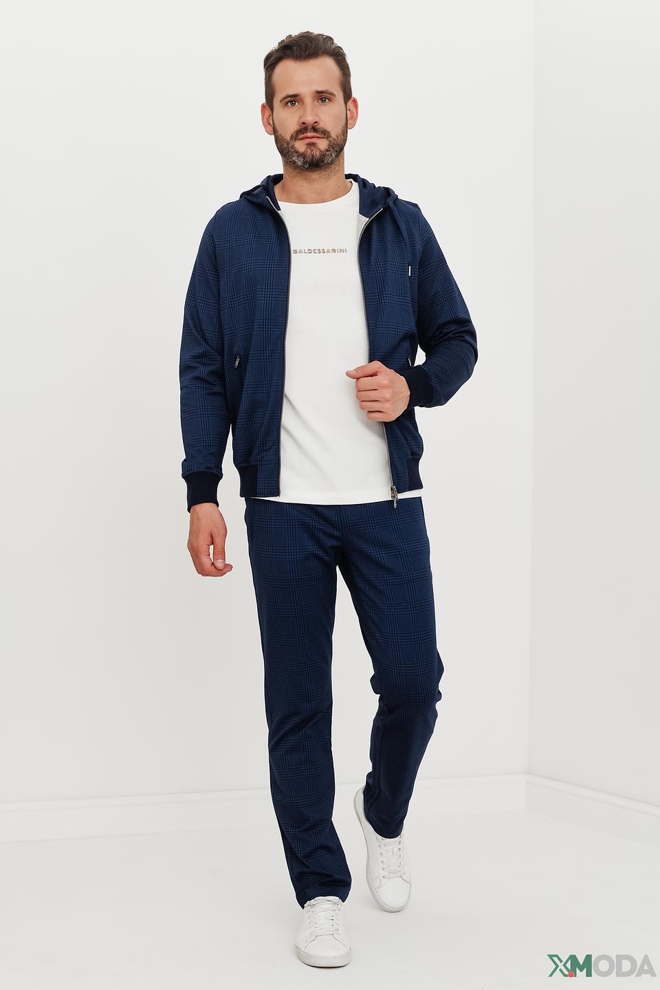 Брюки клетчатые Capobianco синие