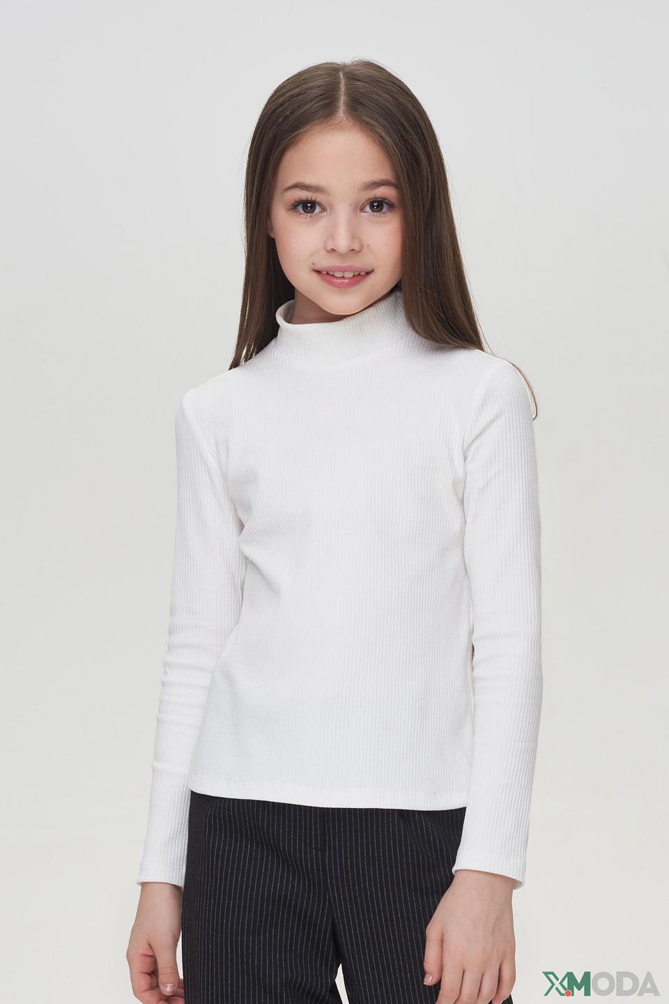 Джемпер Choupette дев. белый с рифлением