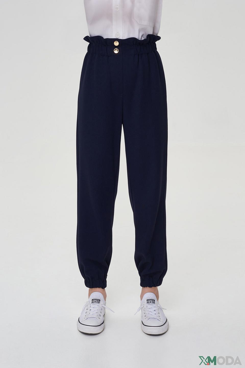 Брюки Choupette дев. с резинкой синие