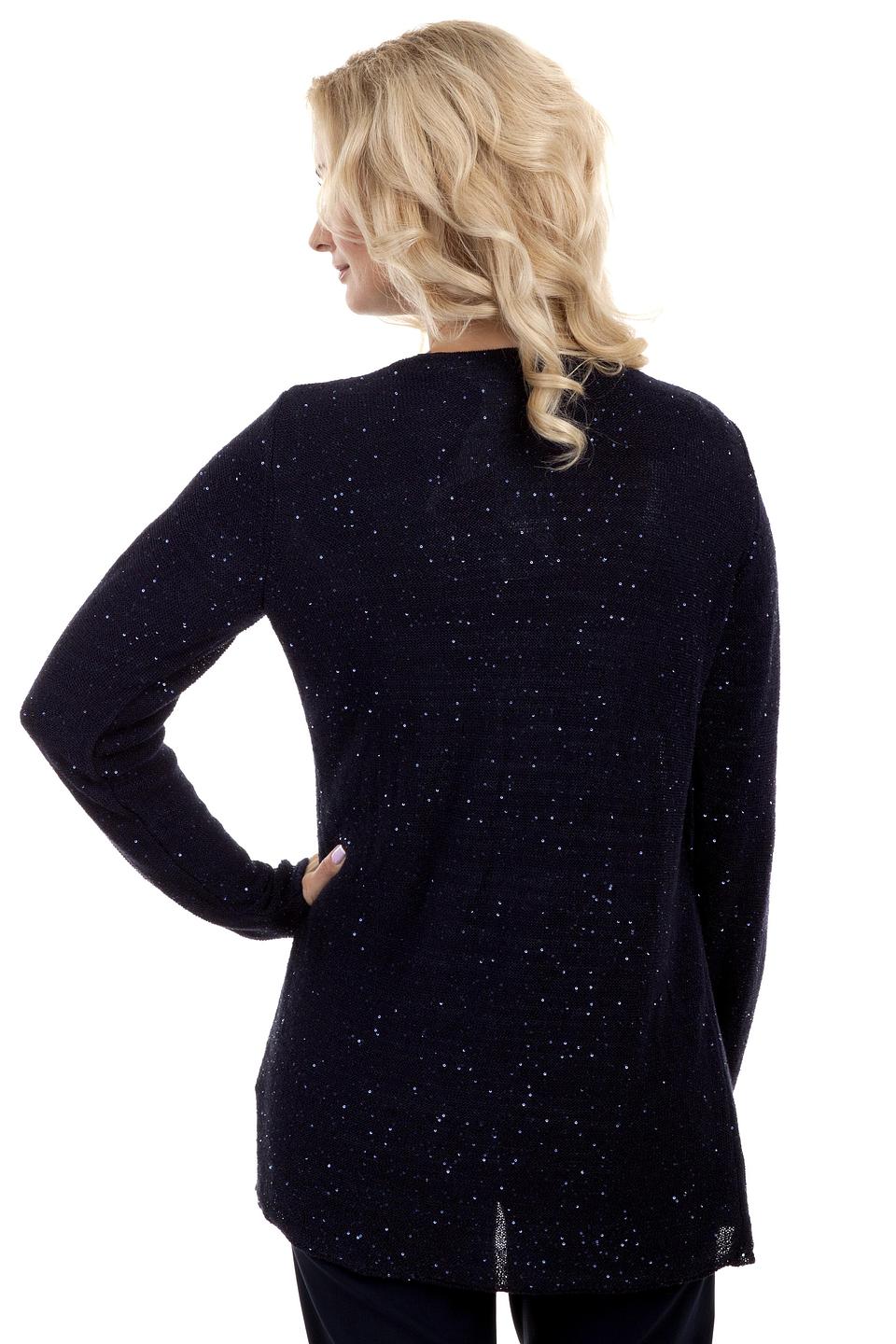 Жакет Via Appia с пайетками чёрный