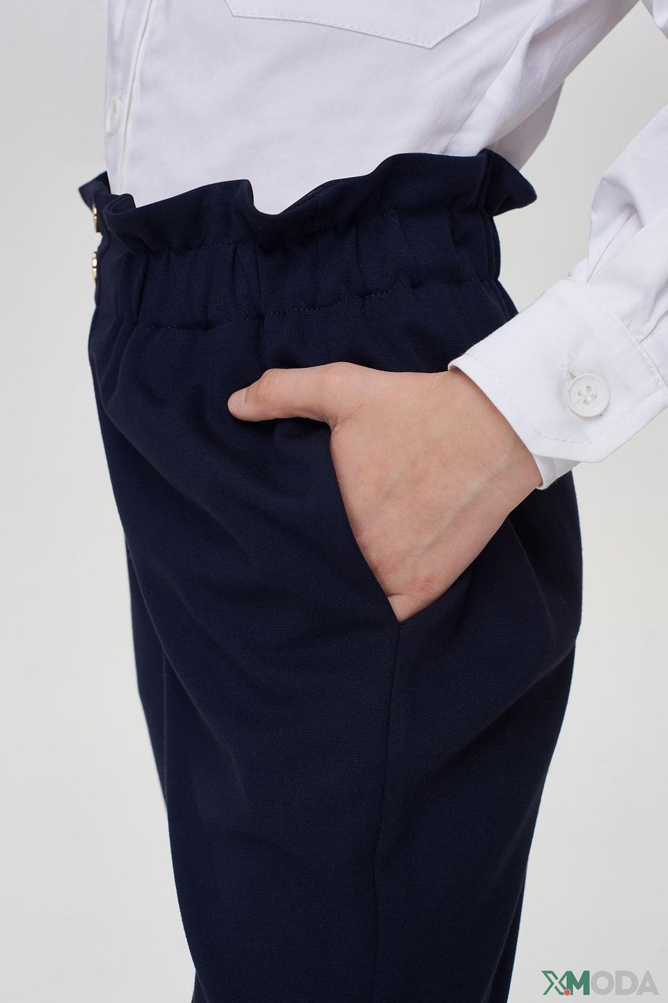 Брюки Choupette дев. с резинкой синие