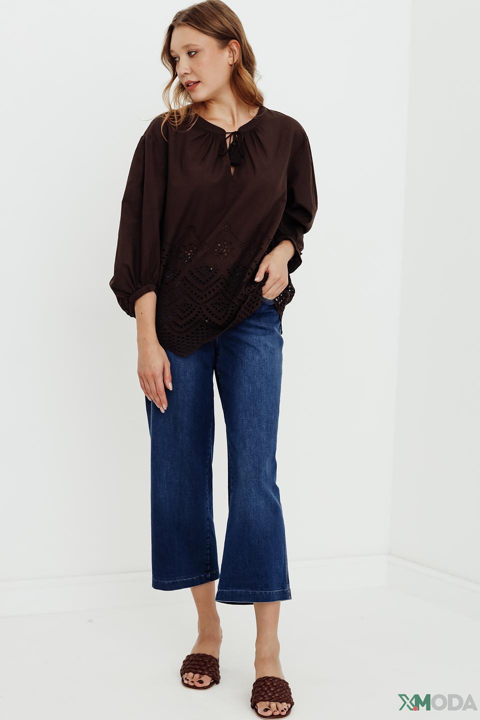 Джинсы Bianca кюлоты синие