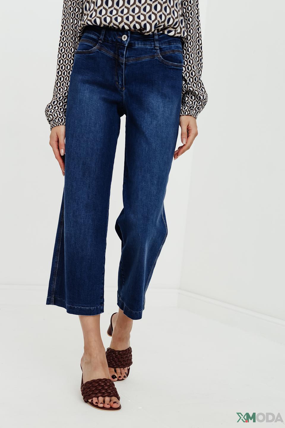 Джинсы Bianca кюлоты синие