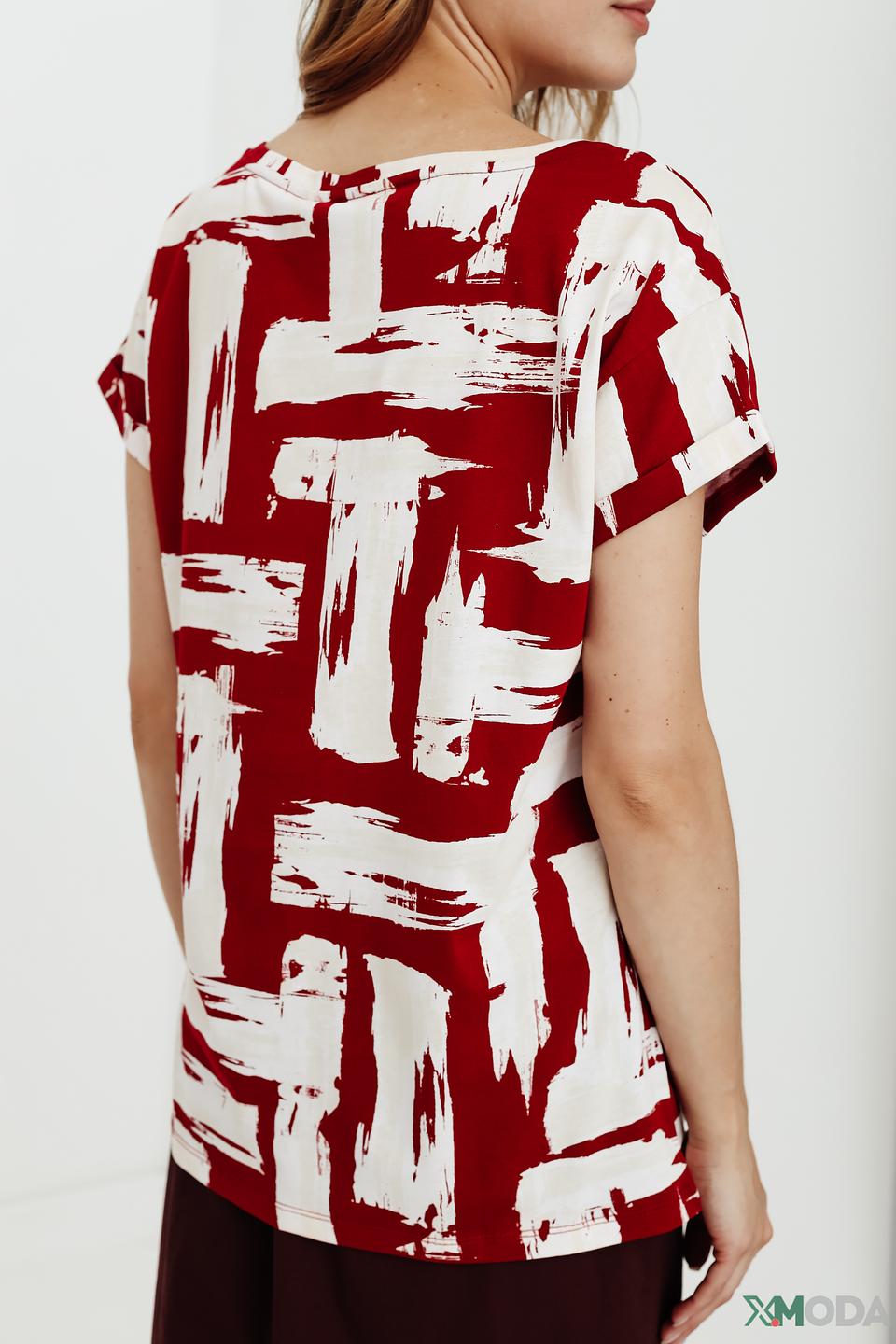 Блуза Gerry Weber с красным принтом