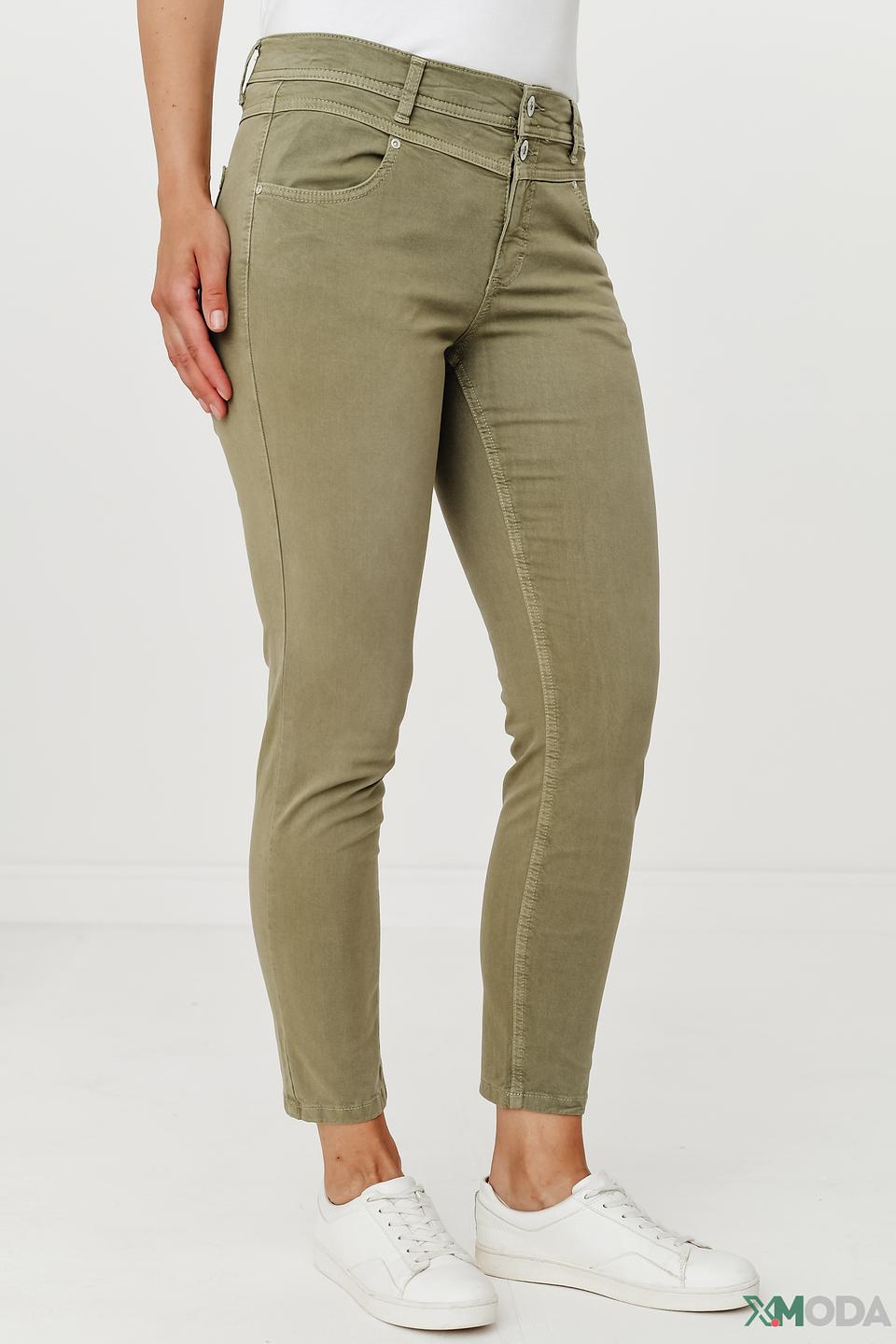 Джинсы Angels хаки с зауженным кроем