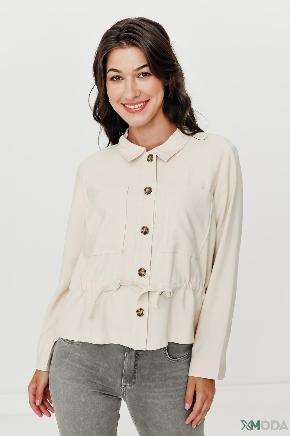 Жакет Tom Tailor бежевый с карманами