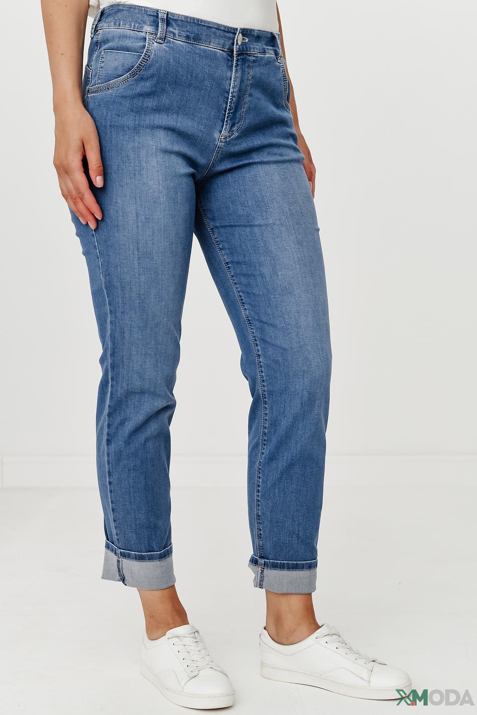 Джинсы Gardeur с манжетами голубые