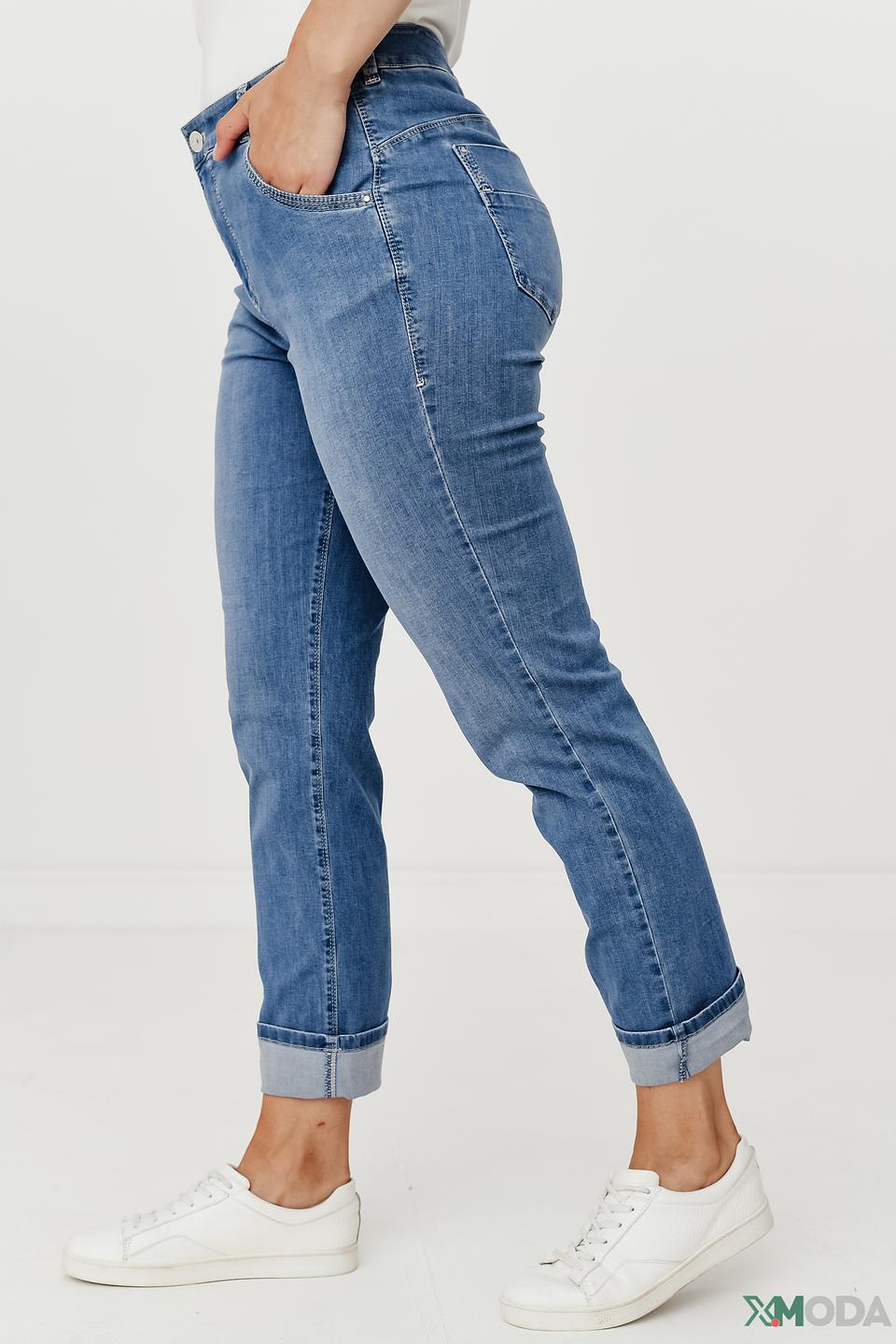 Джинсы Gardeur с манжетами голубые