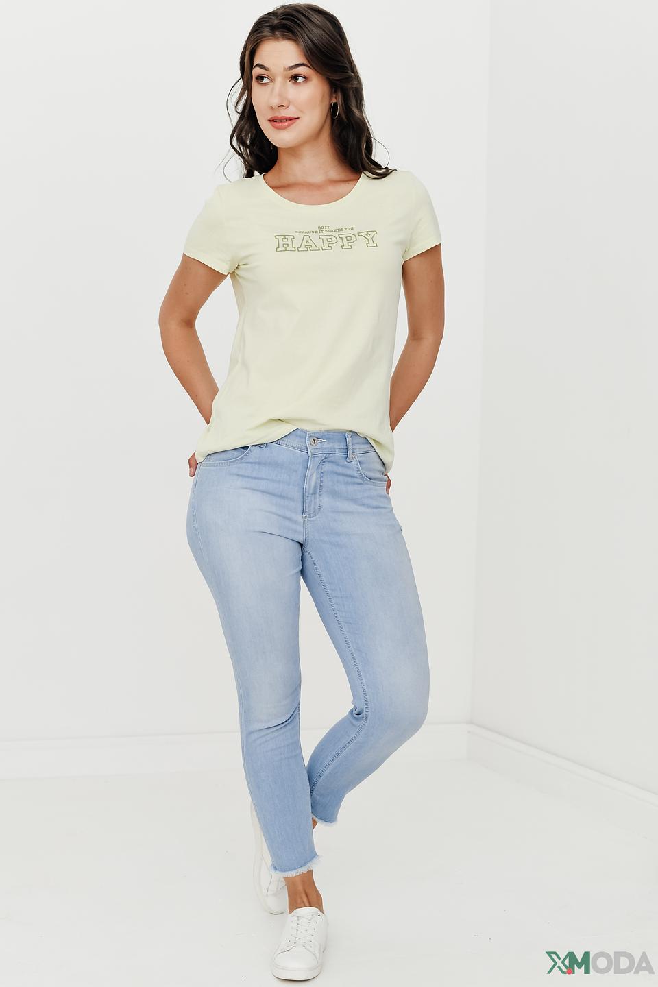 Джинсы Angels с необработанным краем голубые