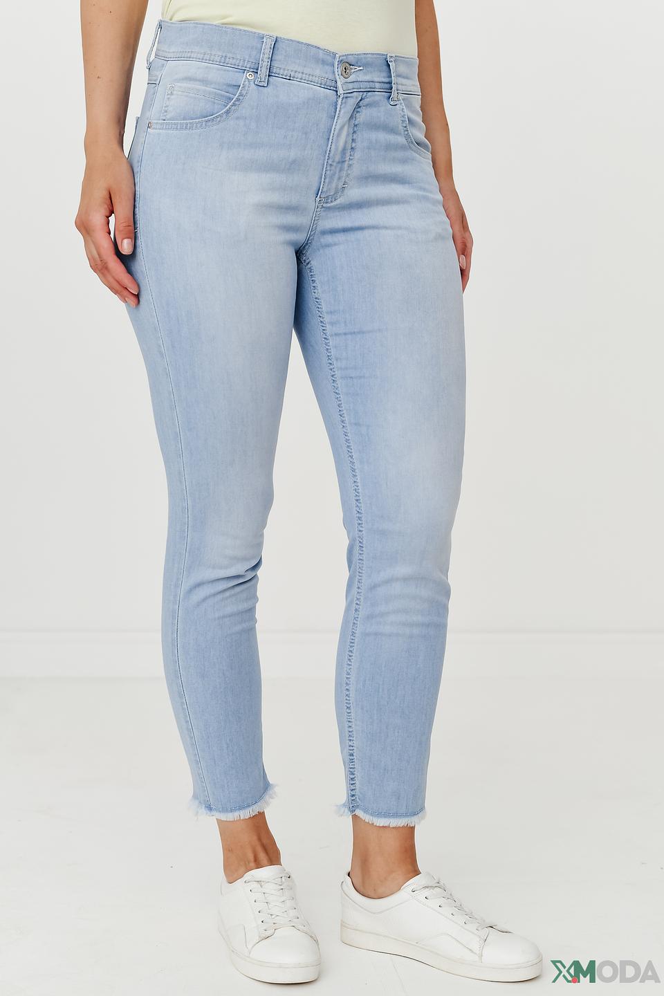 Джинсы Angels с необработанным краем голубые