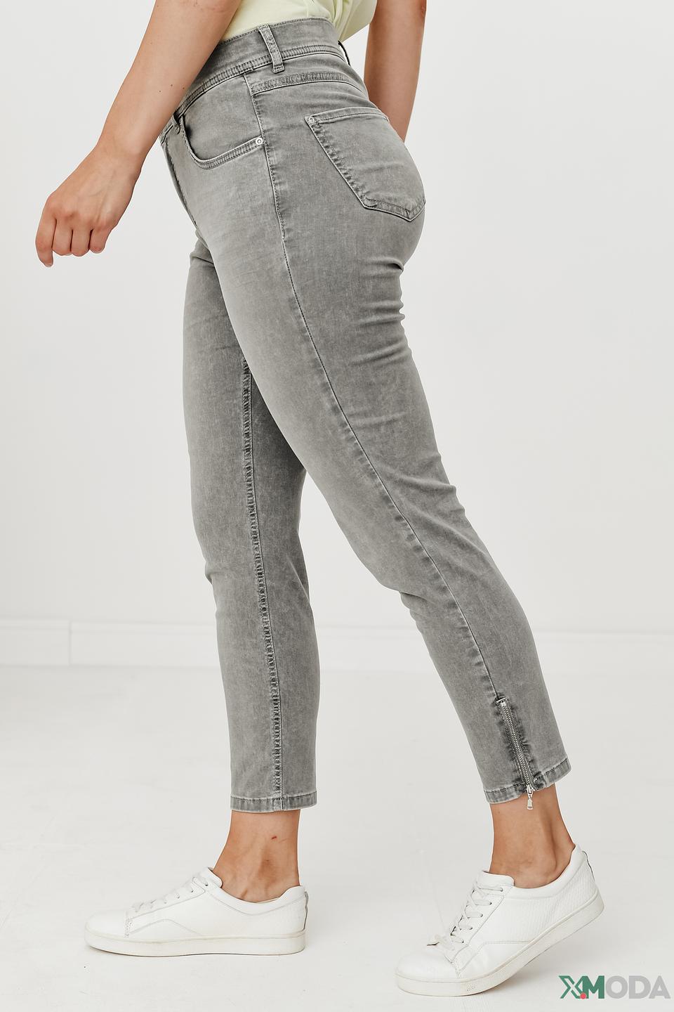 Джинсы Angels серые с молниями