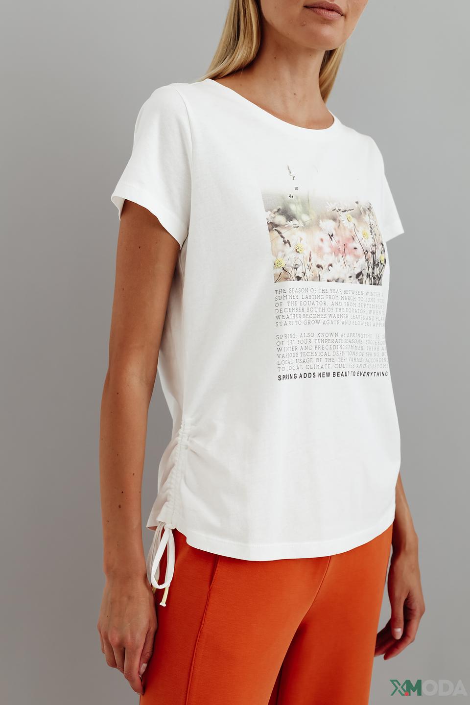 Футболка Taifun с принтом белый