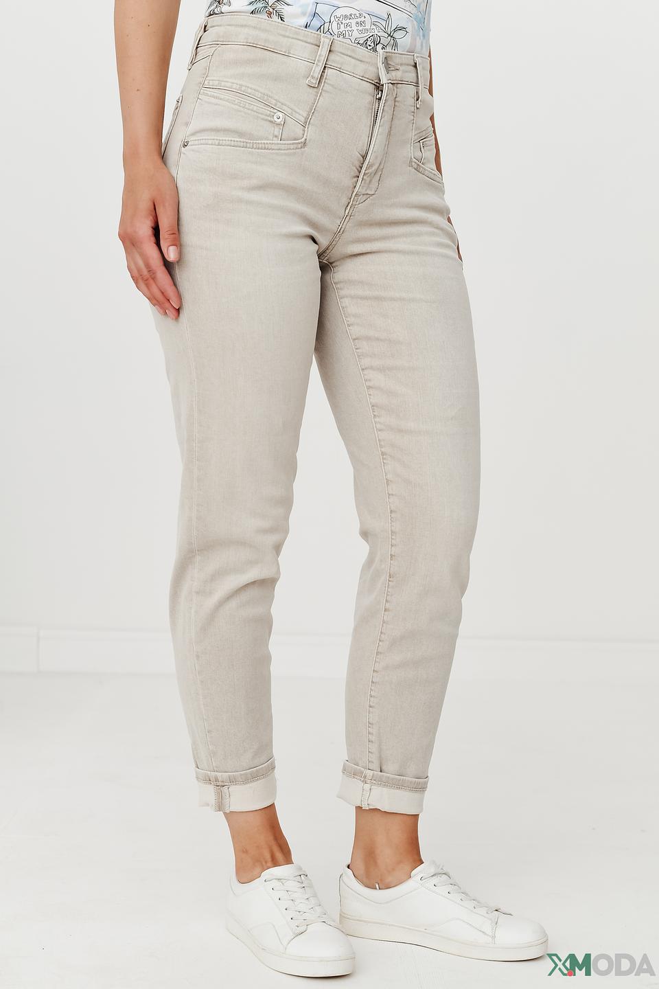 Брюки MAC бежевые с манжетами