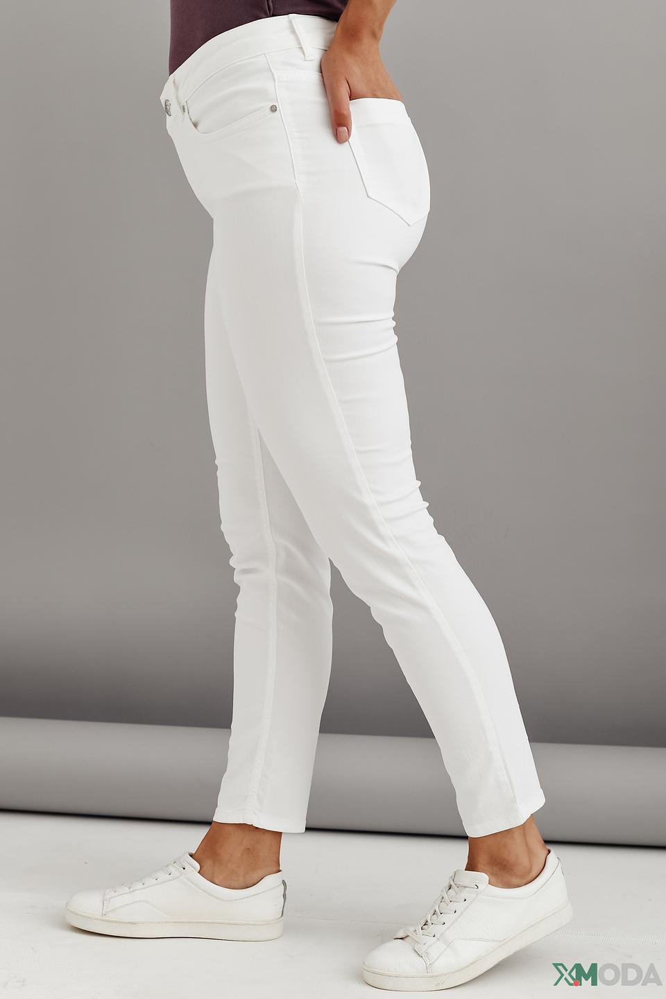 Брюки скинни Oui белые