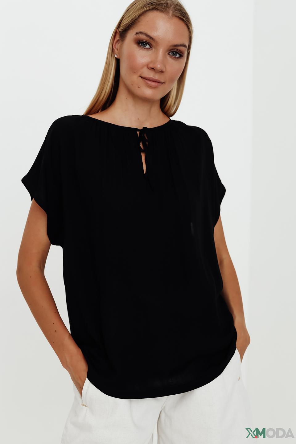 Блуза Gerry Weber чёрная с вырезом