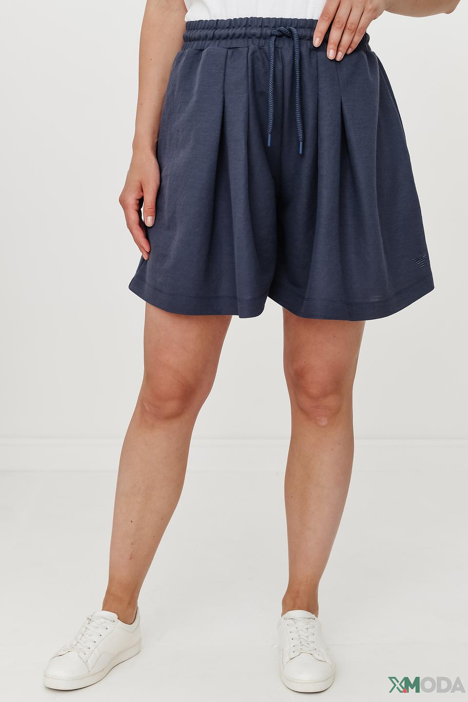 Шорты Emporio Armani синие с завязками