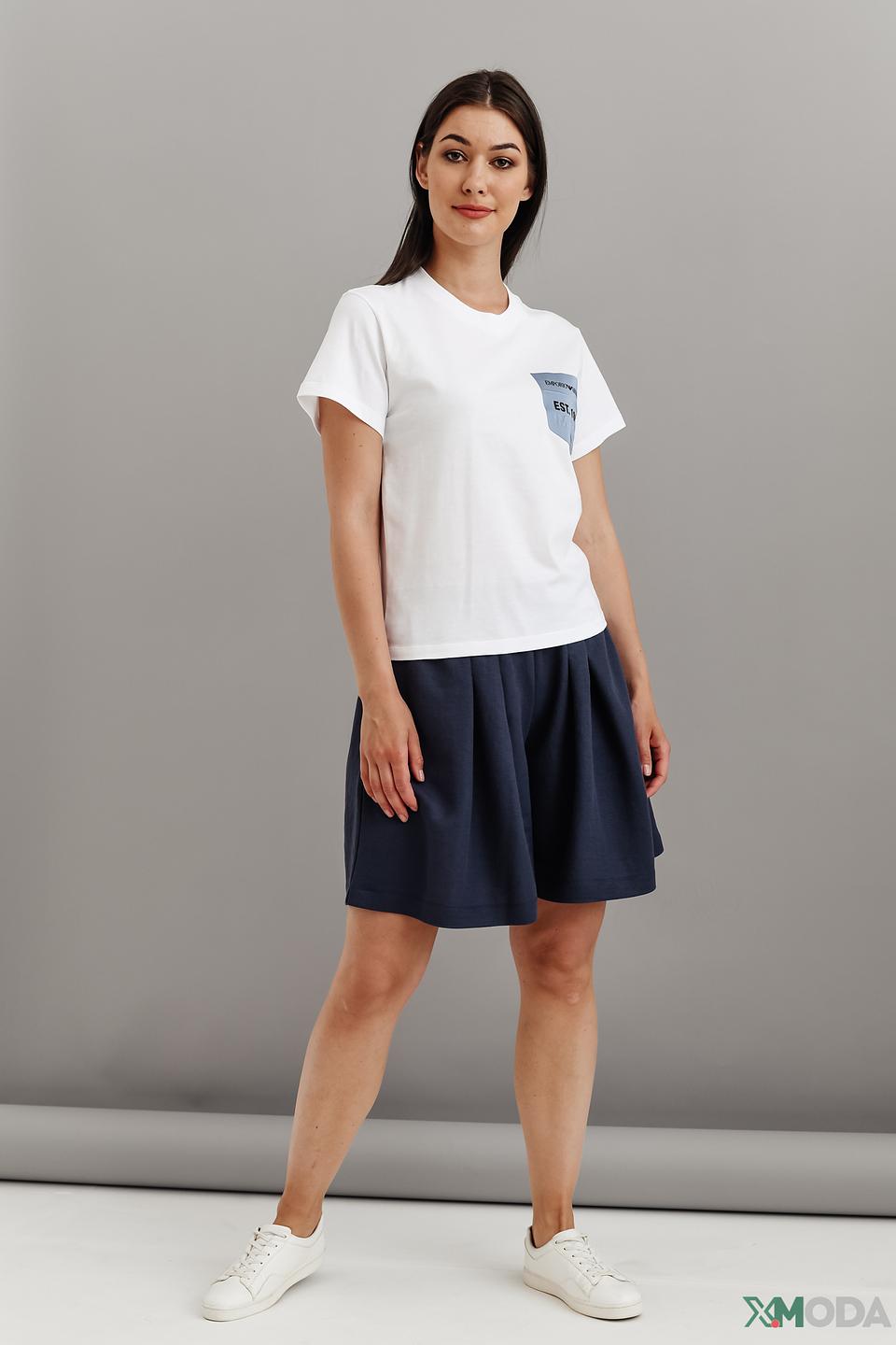 Шорты Emporio Armani синие с завязками