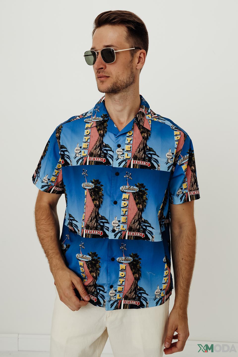 Рубашка Boss Casual с принтом