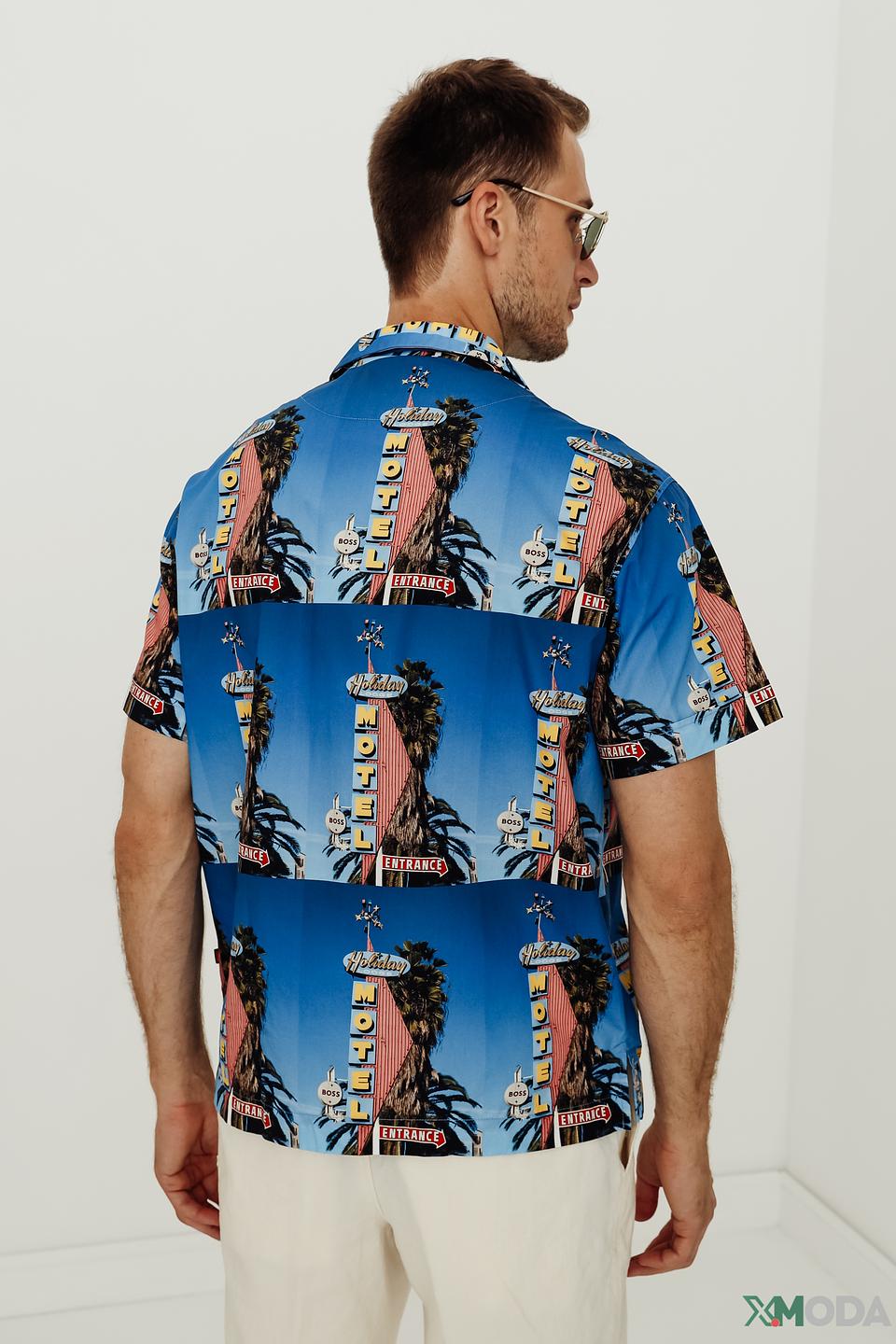 Рубашка Boss Casual с принтом