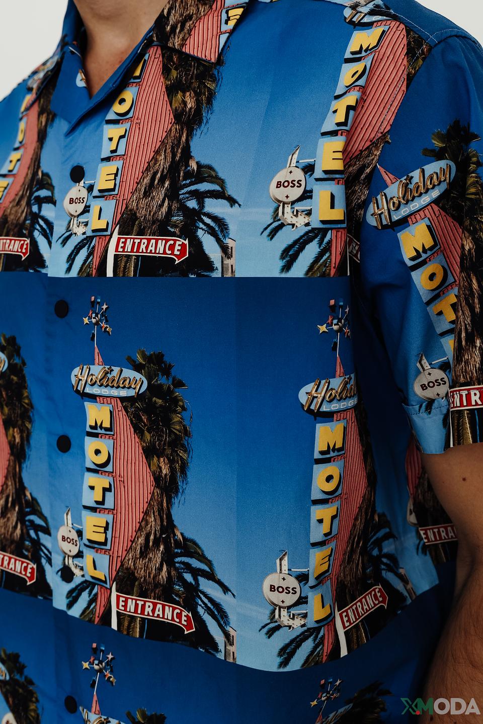 Рубашка Boss Casual с принтом