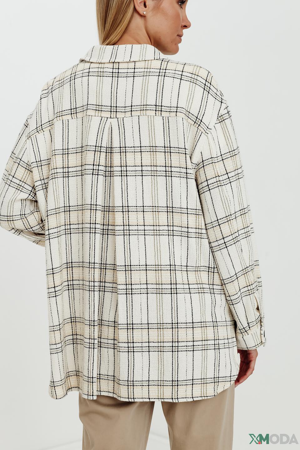 Рубашка Gerry Weber в клетку бежевая