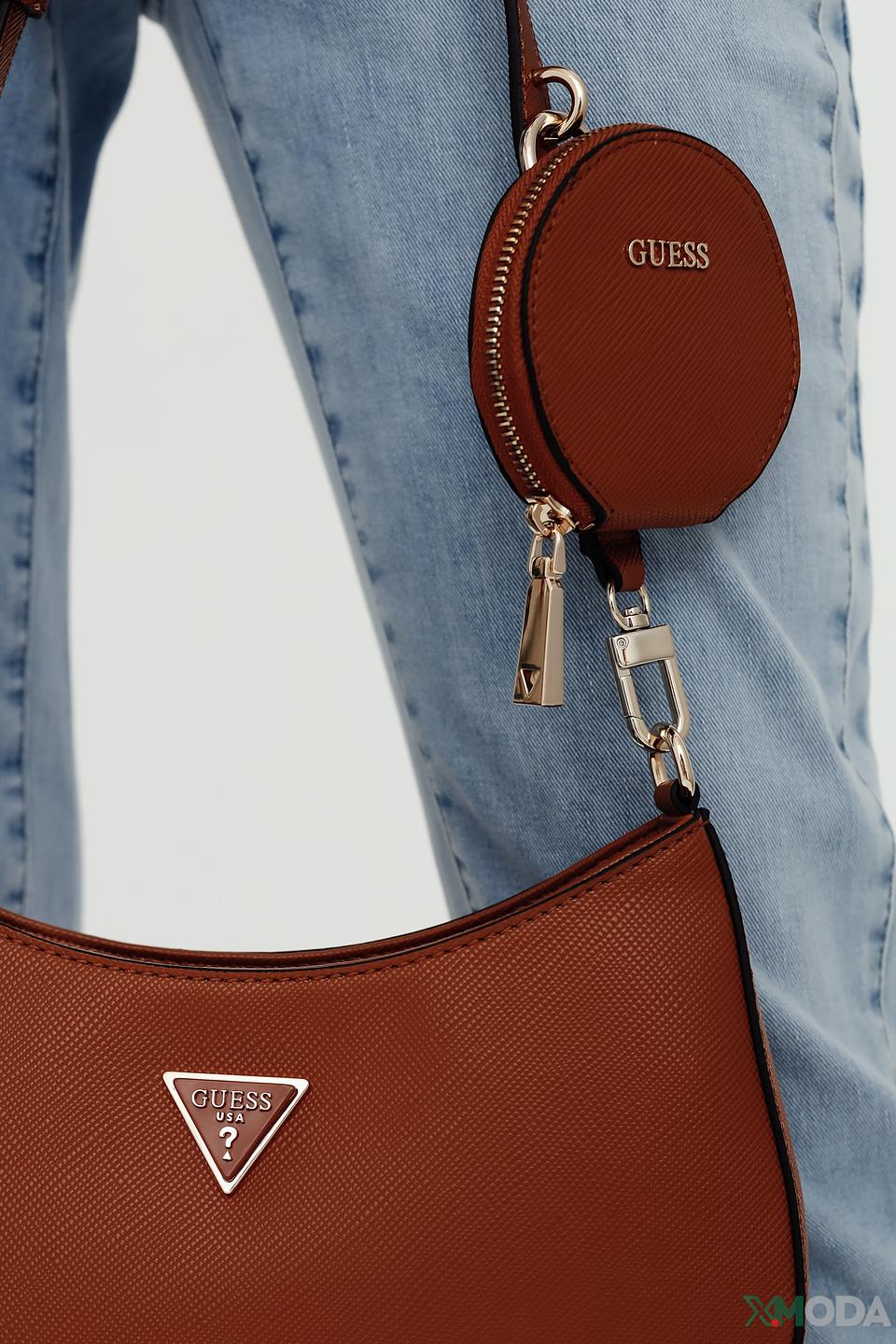 Сумка Guess коричневая с кошельком