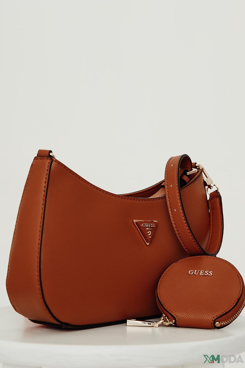 Сумка Guess коричневая с кошельком