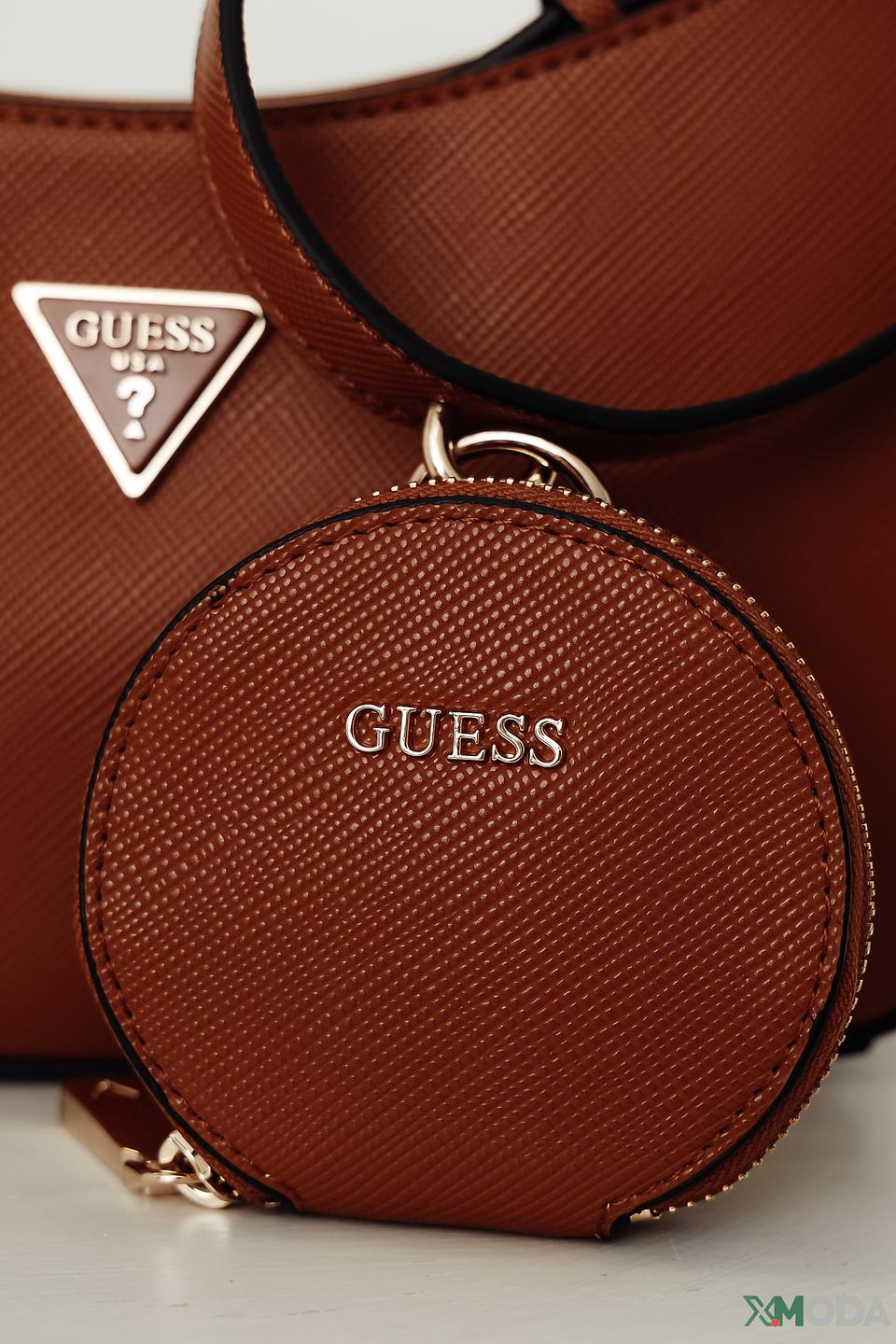 Сумка Guess коричневая с кошельком