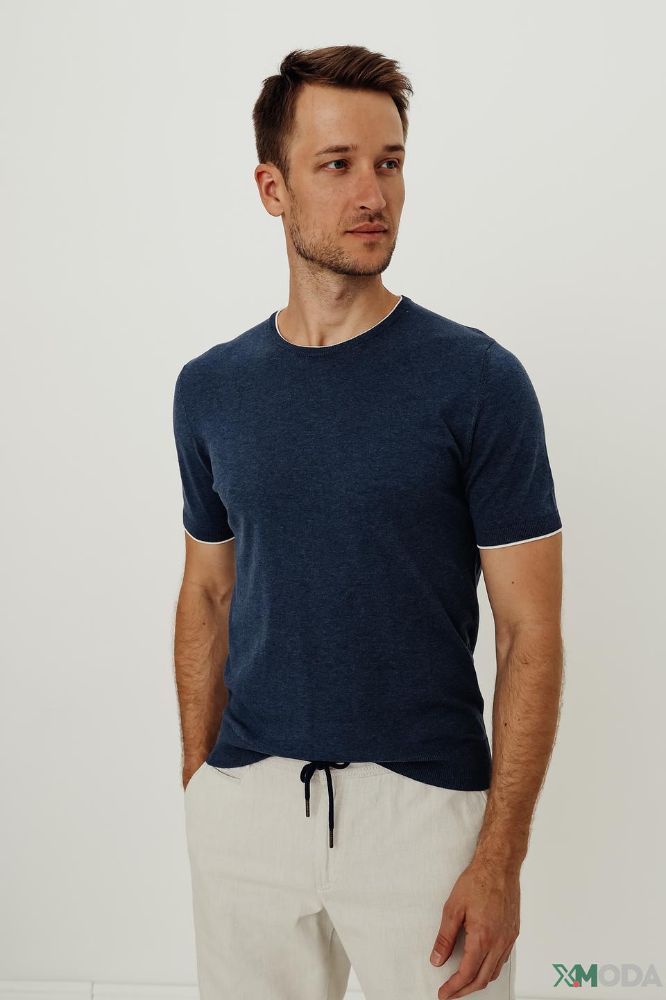 Футболка Radi Perugia с белой полосой синяя