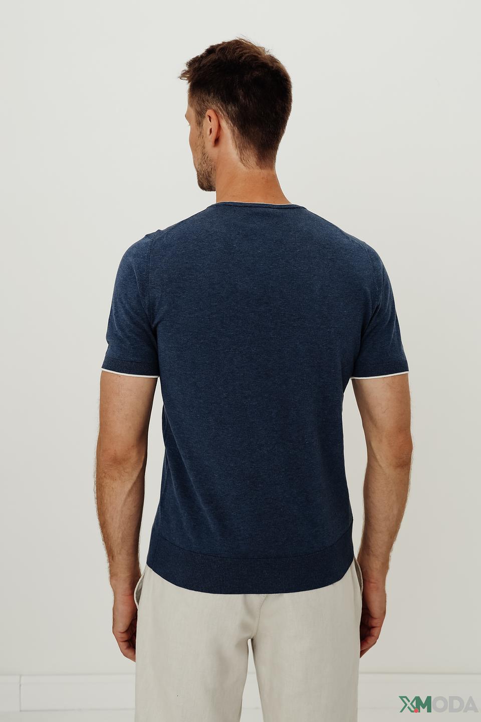 Футболка Radi Perugia с белой полосой синяя