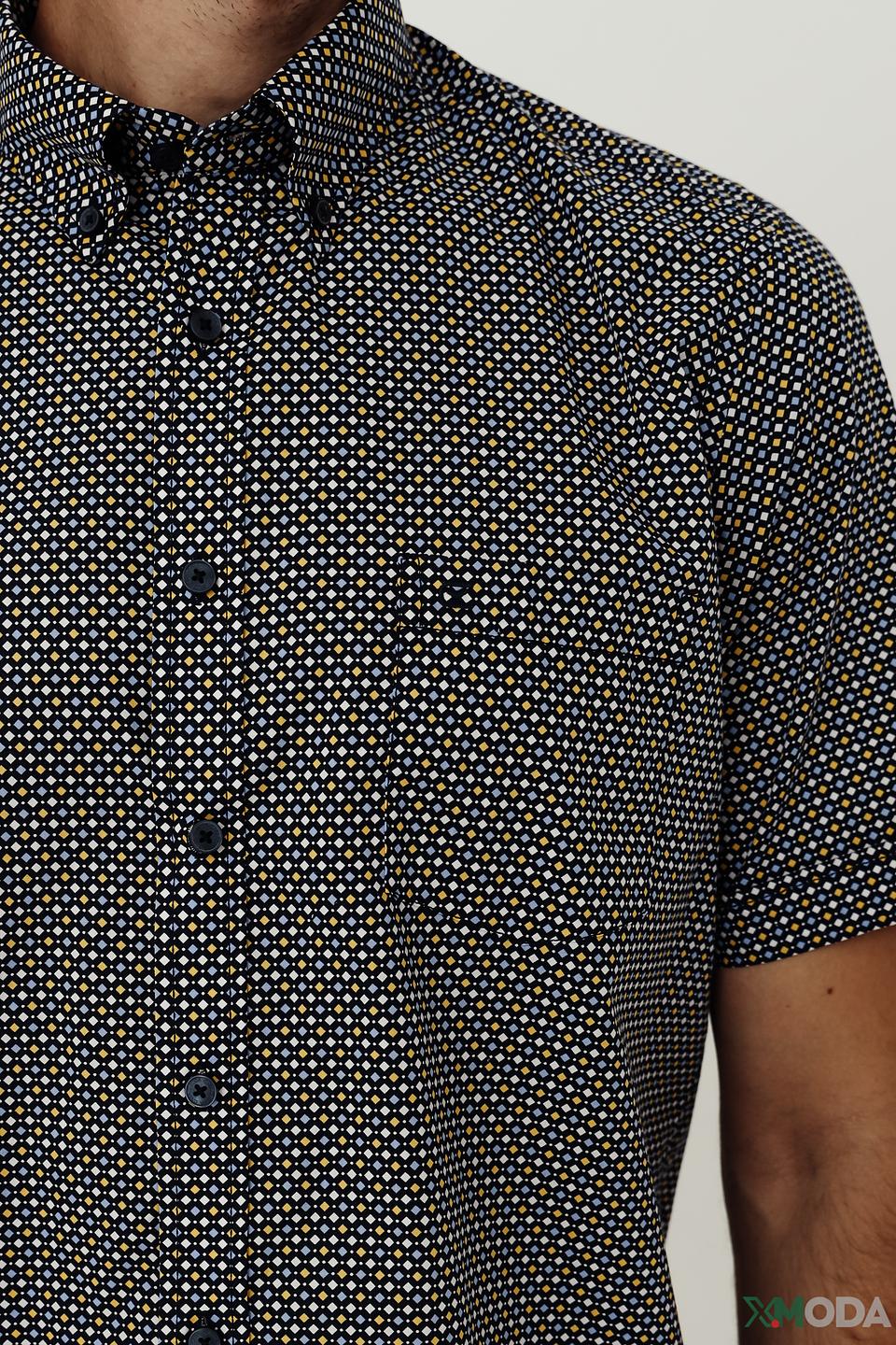 Рубашка кр Casa Moda в горошек