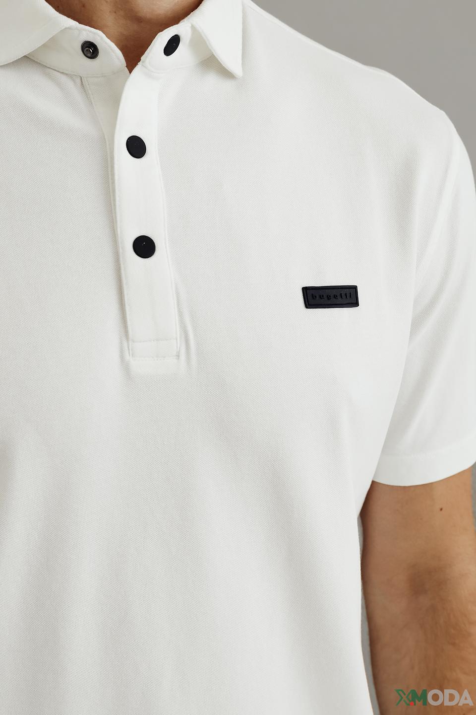Поло Bugatti белый