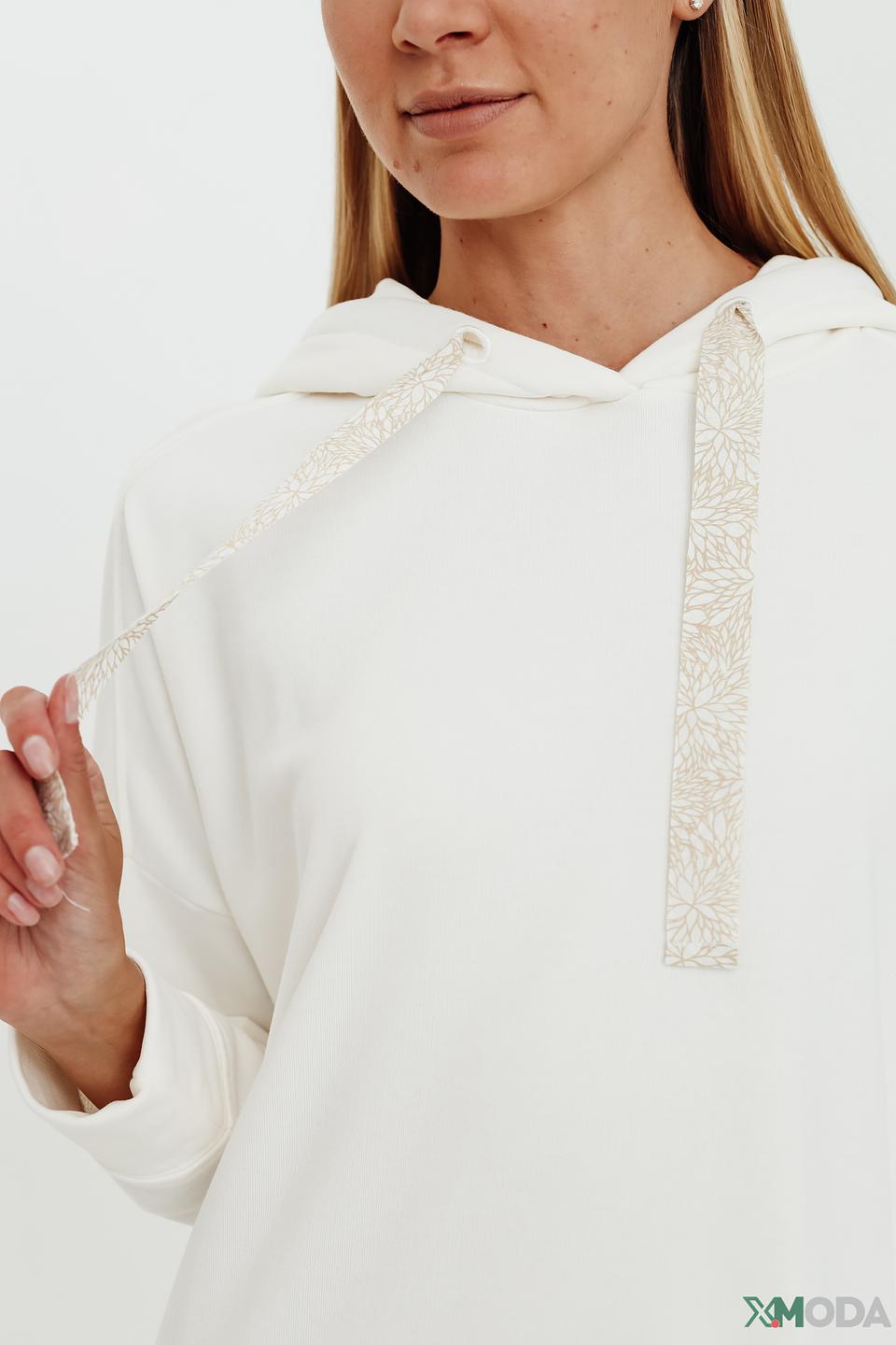 Платье Bugatti с капюшоном белое