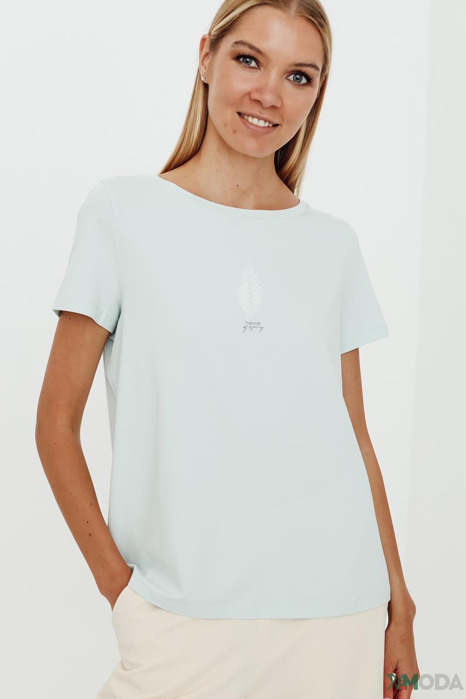 Футболка Gerry Weber с принтом голубая