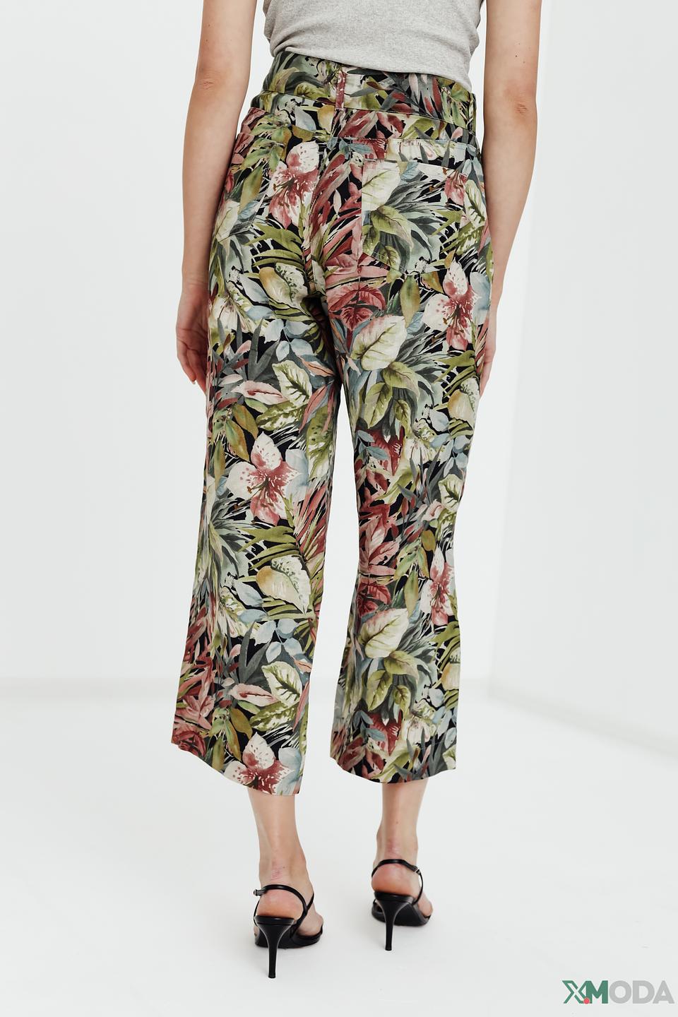 Капри Zerres с цветочным принтом